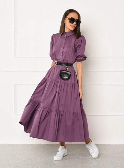 Sukienka Alija z popeliny fioletowa