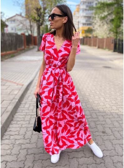 Sukienka z kopertowym przodem