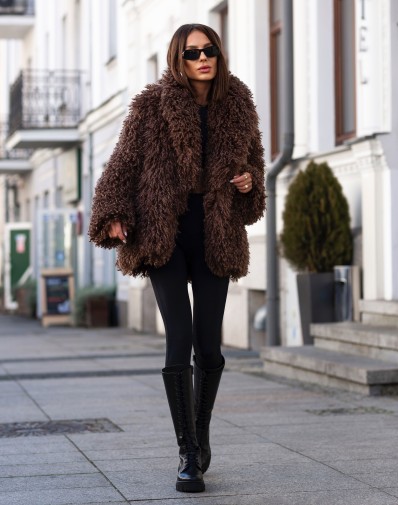 Futerko z Długim Włosiem Brązowe 02
