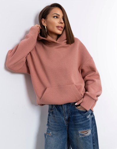 Bluza Zoe z Kapturem Łososiowa