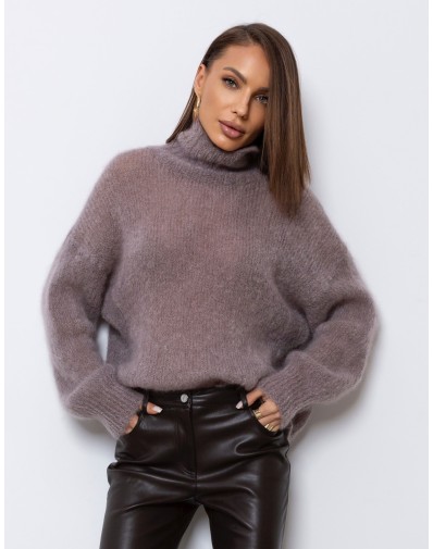 Sweter z Golfem Kid Moher Beż