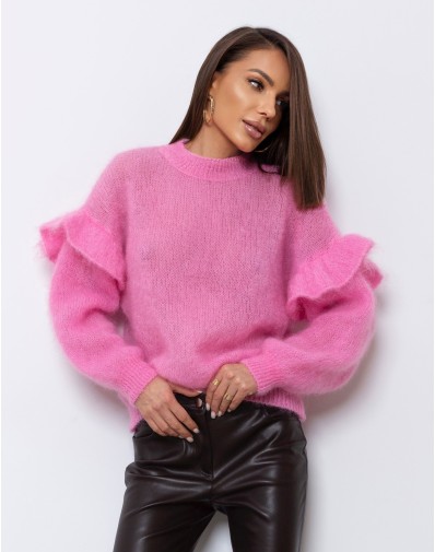 Sweter Kid Moher róż