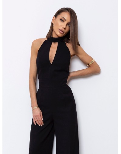 Kombinezon Miriam na Stójce Czarny