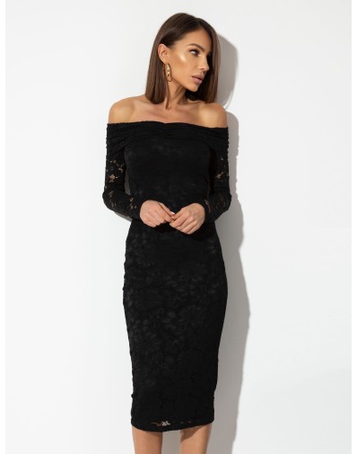 Sukienka Lili Hiszpanka Koronkowa Czarna