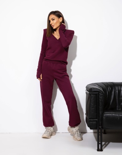 Spodnie dresowe Perla burgund