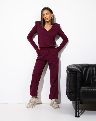 Spodnie dresowe Perla burgund