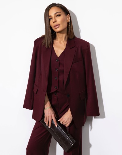 Marynarka Bonita burgundowa