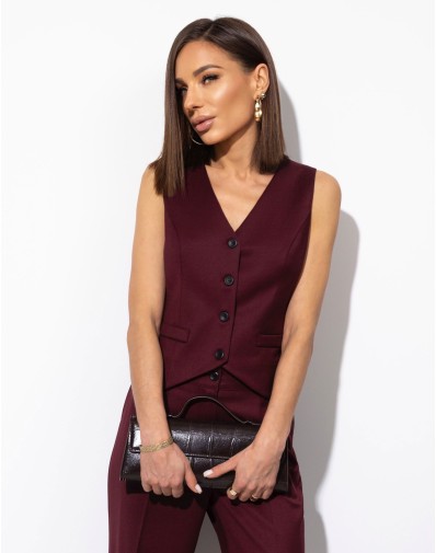 Kamizelka Bonita burgundowa