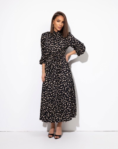 Sukienka Mali W Groszki Czarna