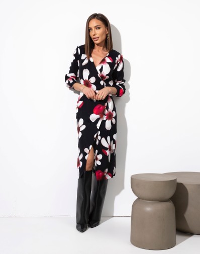 Sukienka Andrea z kopertowym przodem 03