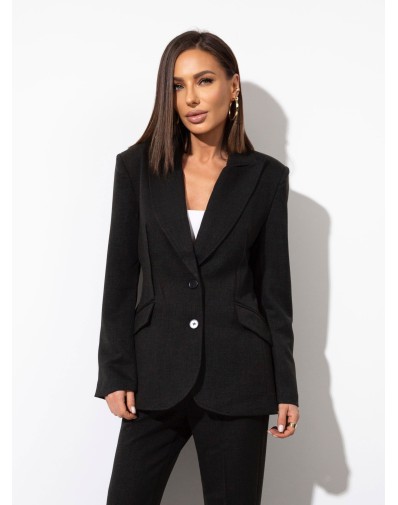 Marynarka Taliowana Eva Grafit