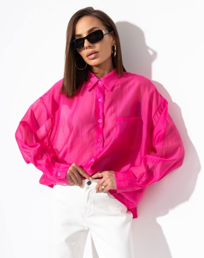 Klasyczna koszula z Kieszonką Róż