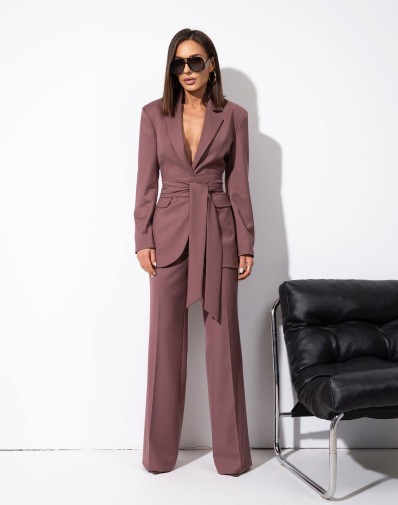 Marynarka Orlando Taliowana Z Paskiem Indyjski Róz