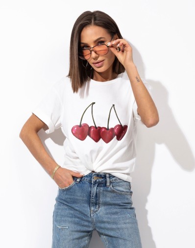 Bawełniany T-shirt Cherry