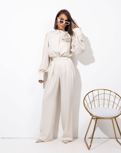 Spodnie Rosmeri Jasny Beż