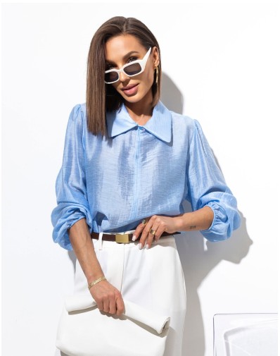 Koszula z Łezką Błękit 5320