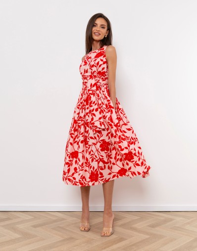 Sukienka Carmela Czerwona BRAK SZARFY