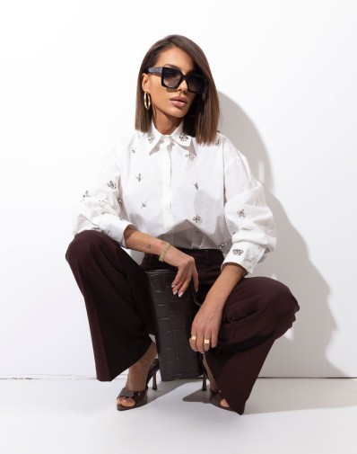 Koszula Bawełniana z Krytszałkami AI2491