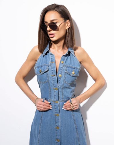 Sukienka Jeansowa midi Roma 5365