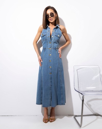 Sukienka Jeansowa midi Roma 5365