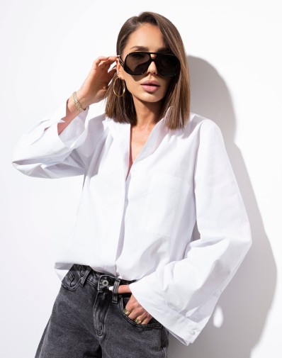 Koszula Salena z szerokim rękawem