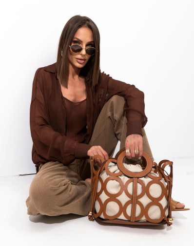 Torebka Megi z Geometrycznym Zdobieniem