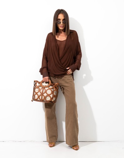 Koszula 2w1 Brązowa 0442-06