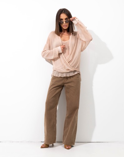 Koszula 2w1 Pudrowy Róż 0442-06