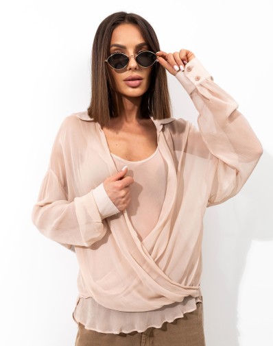 Koszula 2w1 Pudrowy Róż 0442-06