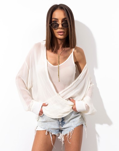 Koszula 2w1 Ecru 0442-06