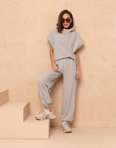 Spodnie Dresowe Szare Amber