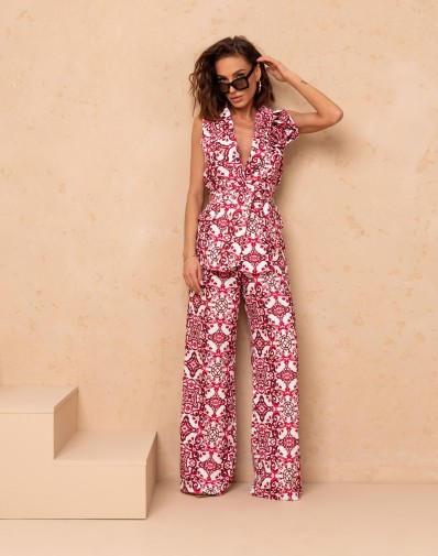 Komplet 2-częściowy z Dopinanym Kwiatem 26163